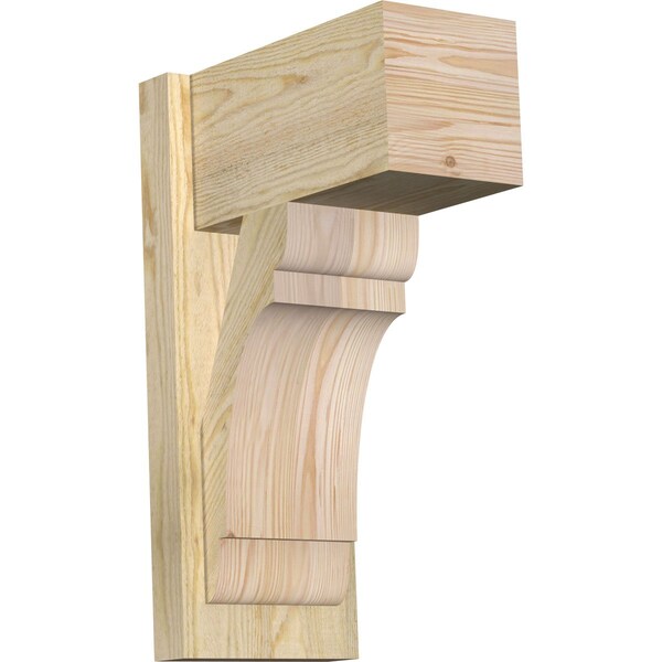 Ekena Millwork Olympic Block Rough Sawn Outlooker, Douglas Fir, 8"W x 14"D x 22"H OUT08X14X22OLY05RDF - main